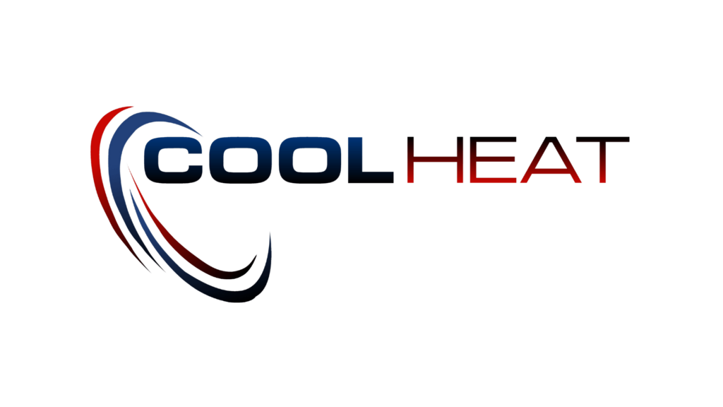 The Grant Getters Logo with the word "COOL" in blue and "HEAT" in red, accompanied by a stylized swirl comprised of red, blue, and black lines. Created for The Grant Getters to reflect their dynamic approach to grant writing. Grant Writing